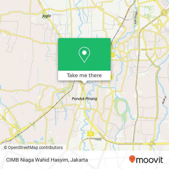 CIMB Niaga Wahid Hasyim map