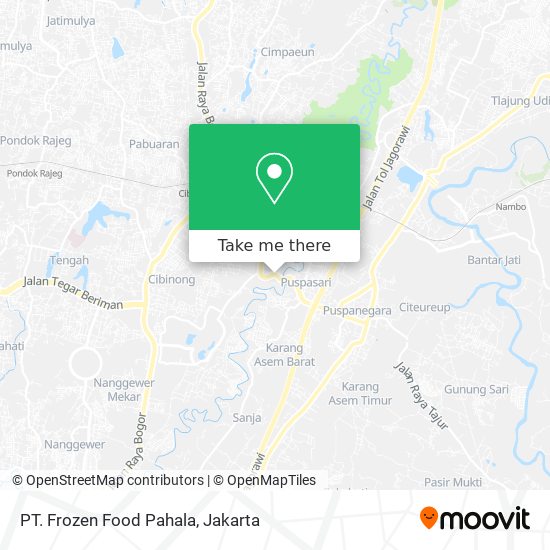 PT. Frozen Food Pahala map
