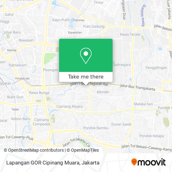 Lapangan GOR Cipinang Muara map