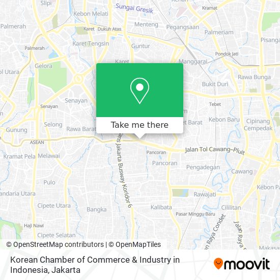 Korean Chamber of Commerce & Industry in Indonesia map