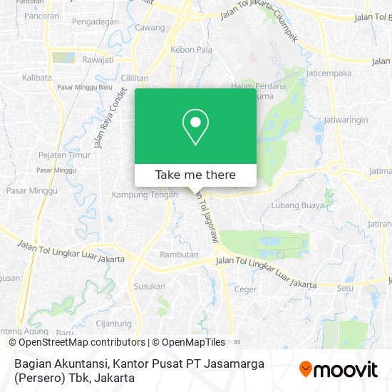 Bagian Akuntansi, Kantor Pusat PT Jasamarga (Persero) Tbk map