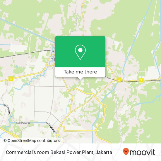 Commercial's room Bekasi Power Plant map