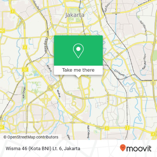 Wisma 46 (Kota BNI) Lt. 6 map