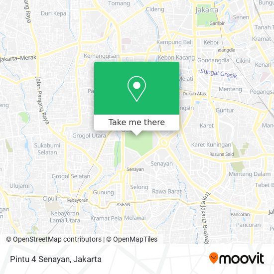 Pintu 4 Senayan map