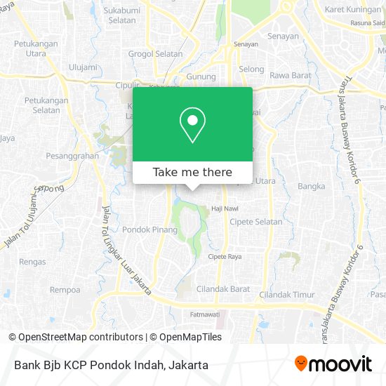 Bank Bjb KCP Pondok Indah map