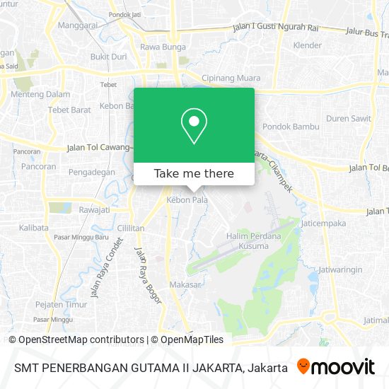 SMT PENERBANGAN GUTAMA II JAKARTA map