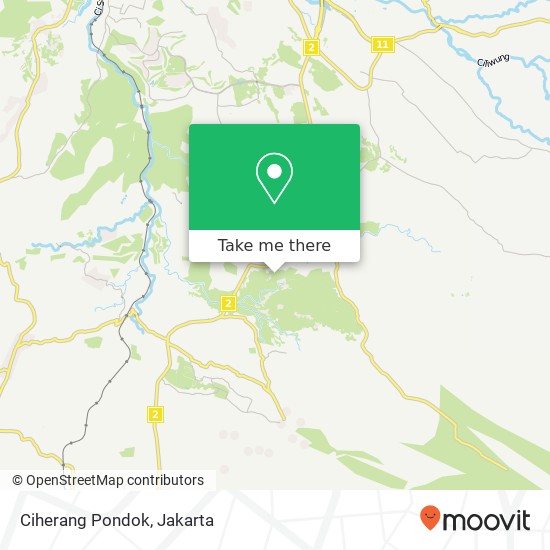 Ciherang Pondok map
