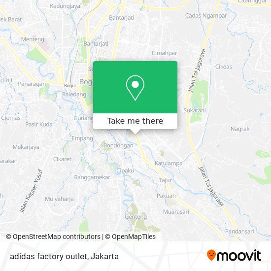 adidas factory outlet map