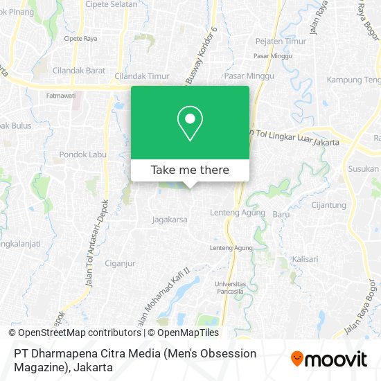 PT Dharmapena Citra Media (Men's Obsession Magazine) map