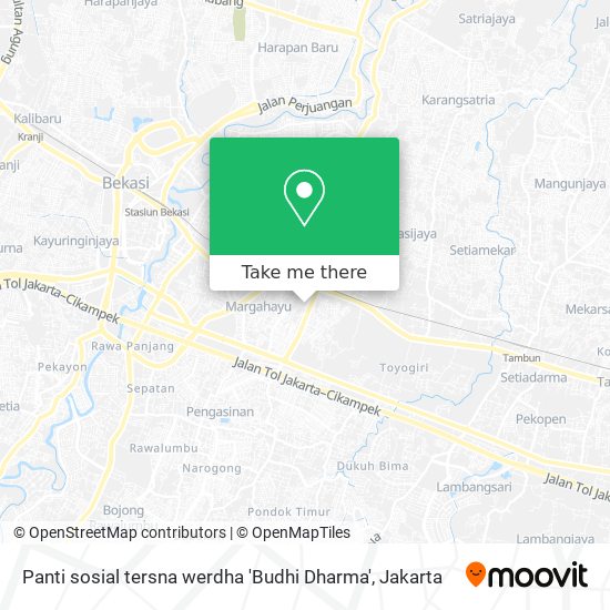 Panti sosial tersna werdha 'Budhi Dharma' map