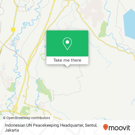 Indonesian UN Peacekeeping Headquarter, Sentul map