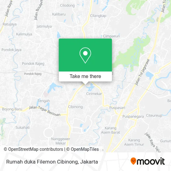 Rumah duka Filemon Cibinong map