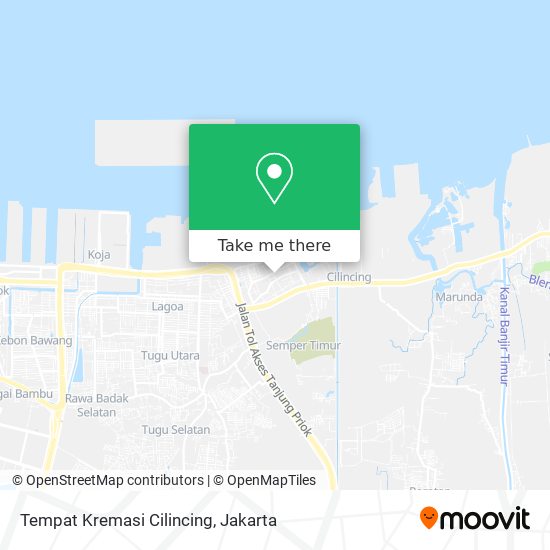 Tempat Kremasi Cilincing map