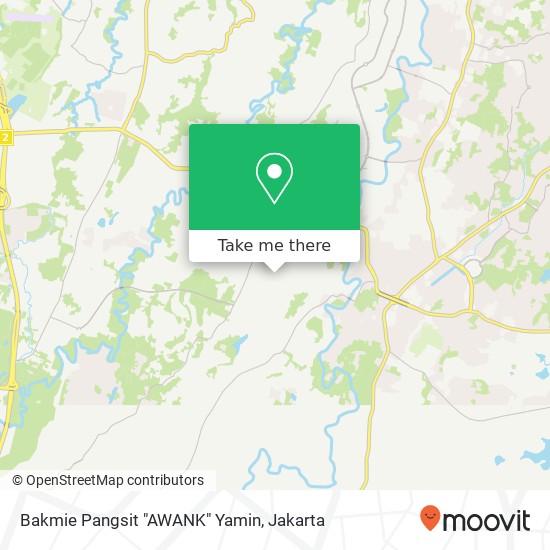 Bakmie Pangsit "AWANK" Yamin map