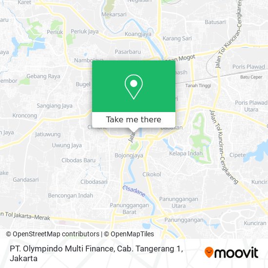 PT. Olympindo Multi Finance, Cab. Tangerang 1 map