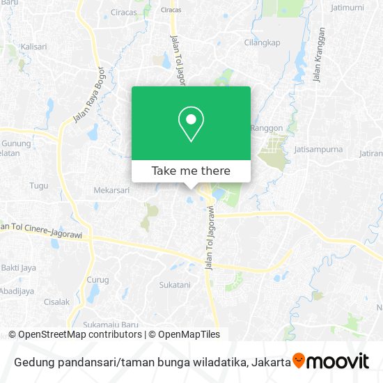 Gedung pandansari / taman bunga wiladatika map