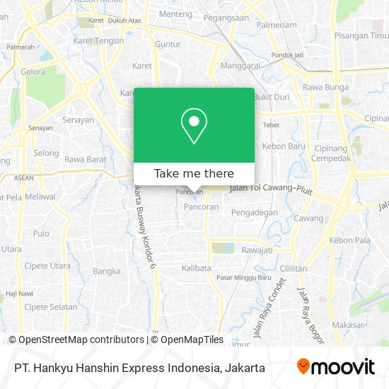 PT. Hankyu Hanshin Express Indonesia map