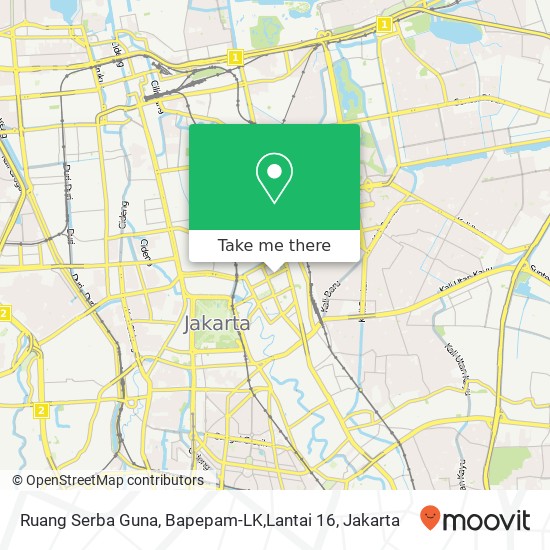 Ruang Serba Guna, Bapepam-LK,Lantai 16 map