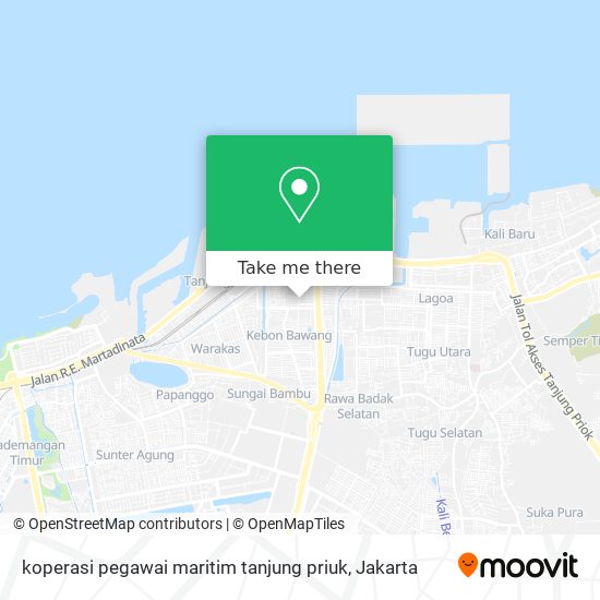 koperasi pegawai maritim tanjung priuk map