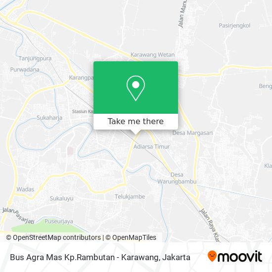 Bus Agra Mas Kp.Rambutan - Karawang map