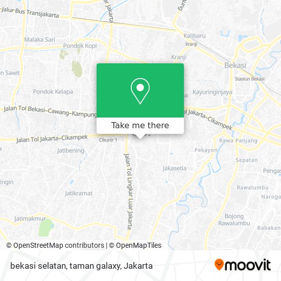 bekasi selatan, taman galaxy map