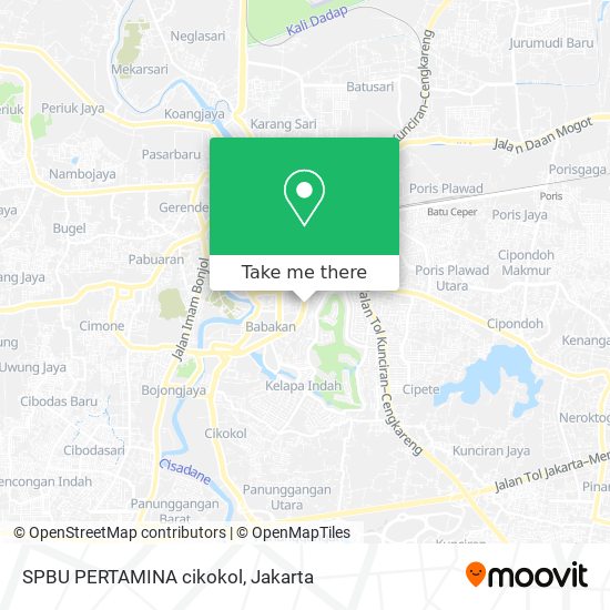 SPBU PERTAMINA cikokol map