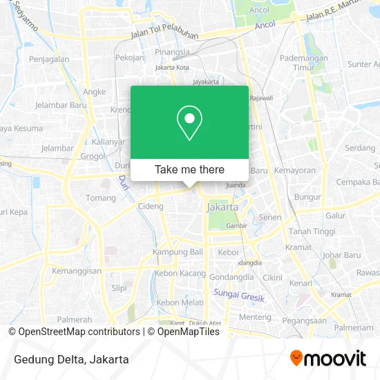 Gedung Delta map