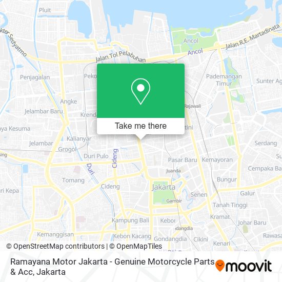 Ramayana Motor Jakarta - Genuine Motorcycle Parts & Acc map