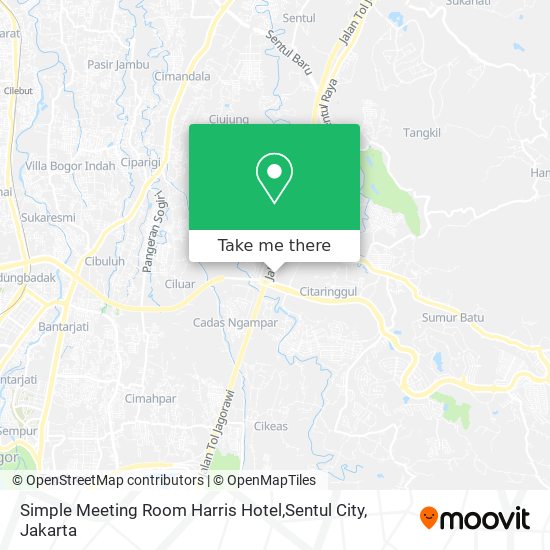 Simple Meeting Room Harris Hotel,Sentul City map