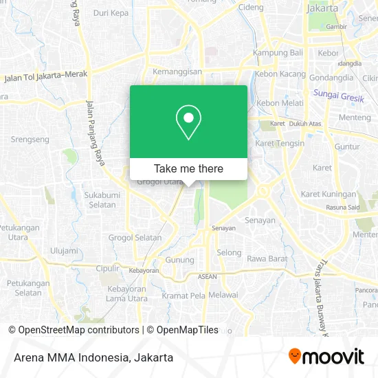 Arena MMA Indonesia map