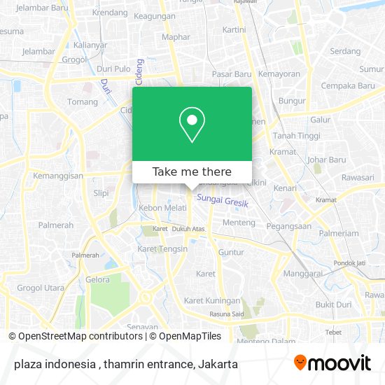plaza indonesia , thamrin entrance map