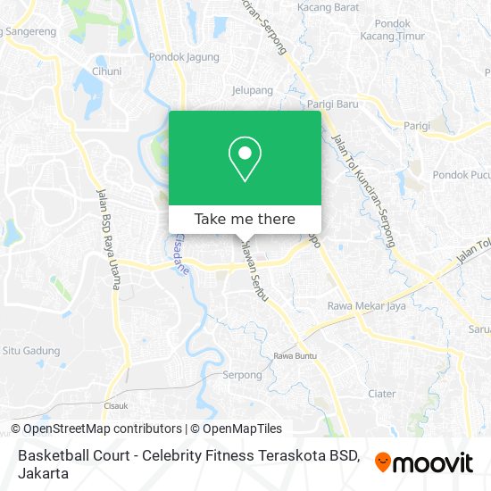 Basketball Court - Celebrity Fitness Teraskota BSD map