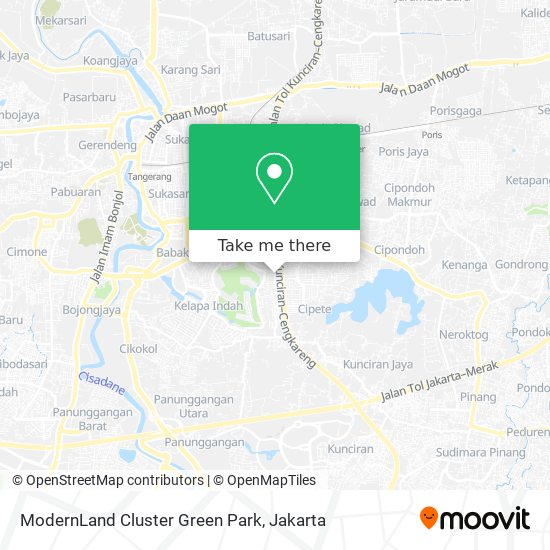 ModernLand Cluster Green Park map