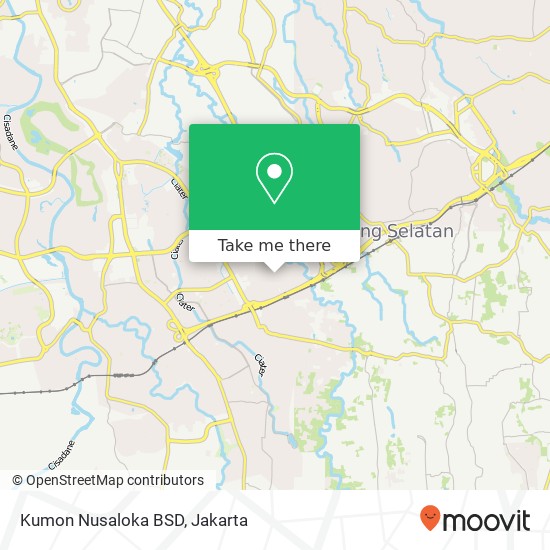 Kumon Nusaloka BSD map