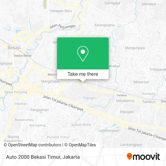 Auto 2000 Bekasi Timur map