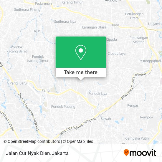 Jalan Cut Nyak Dien map