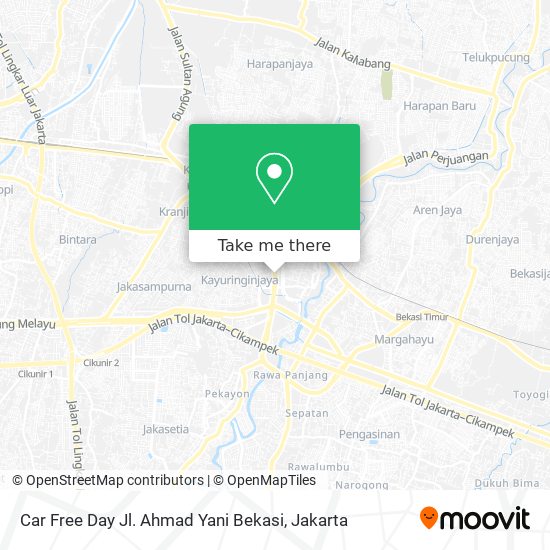 Car Free Day Jl. Ahmad Yani Bekasi map