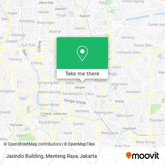 Jasindo Building, Menteng Raya map