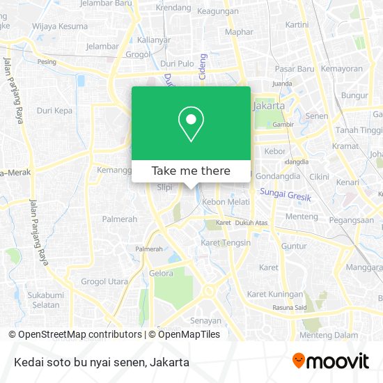 Kedai soto bu nyai senen map