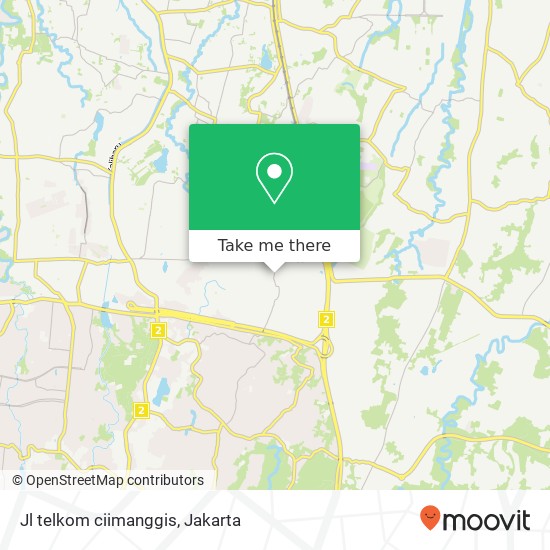 Jl telkom ciimanggis map