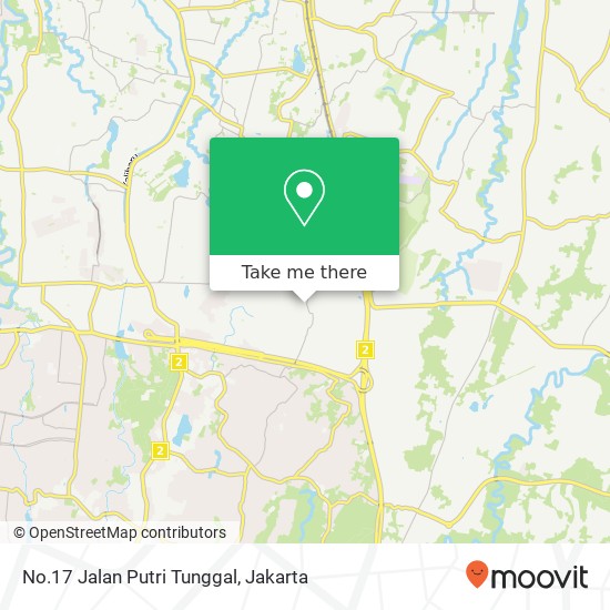 No.17 Jalan Putri Tunggal map