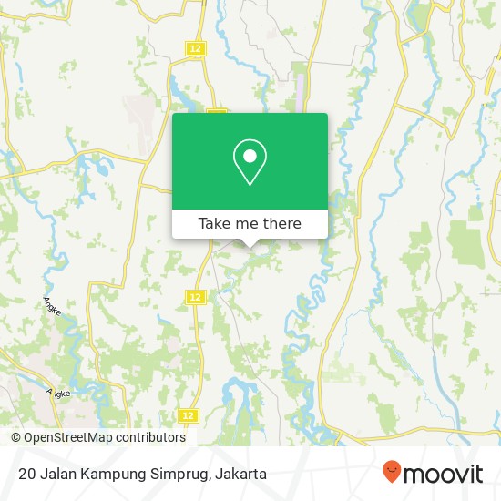 20 Jalan Kampung Simprug map