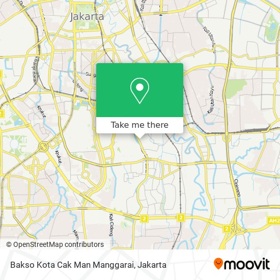 Bakso Kota Cak Man Manggarai map