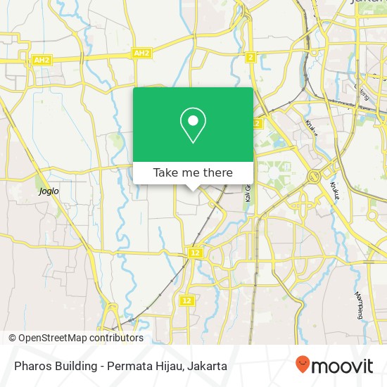 Pharos Building - Permata Hijau map