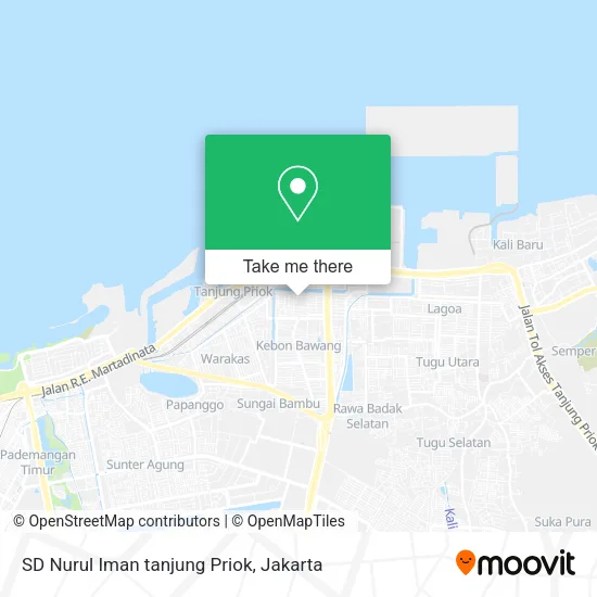 SD Nurul Iman  tanjung Priok map
