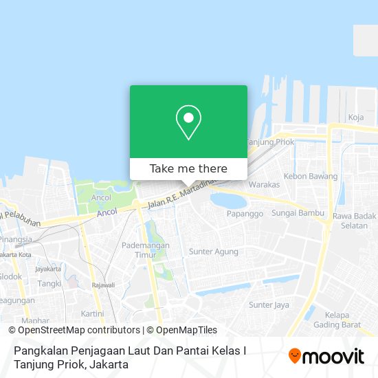 Pangkalan Penjagaan Laut Dan Pantai Kelas I Tanjung Priok map