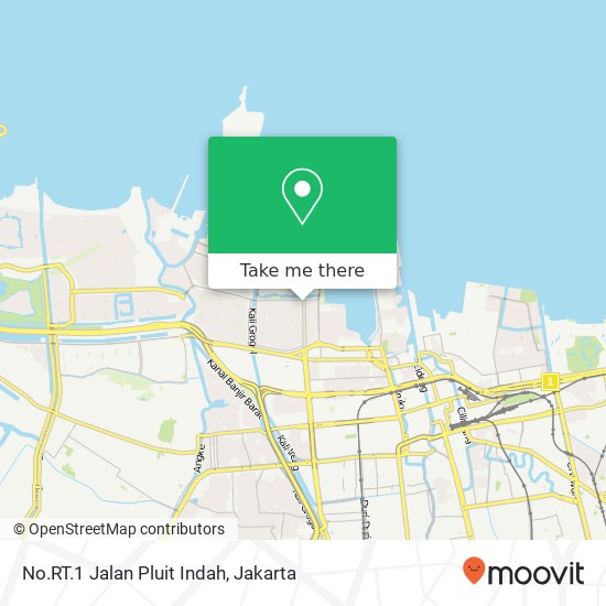 No.RT.1 Jalan Pluit Indah map