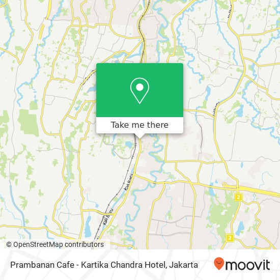 Prambanan Cafe - Kartika Chandra Hotel map