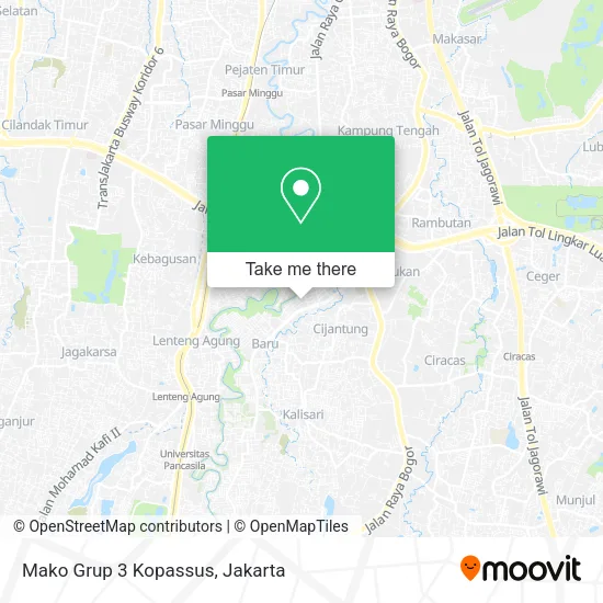 Mako Grup 3 Kopassus map