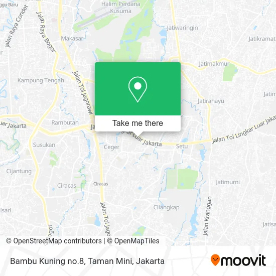 Bambu Kuning no.8, Taman Mini map